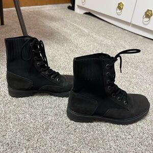 Blowfish Black Combat Boots